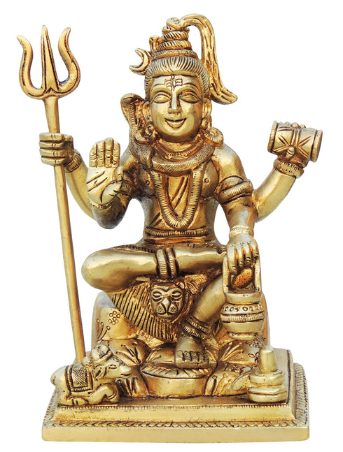 Brass Shiv Ji God Idol Statue 1.46kg