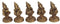 Brass Musical Ganesh 5 pcs set God Idol 0.3kg