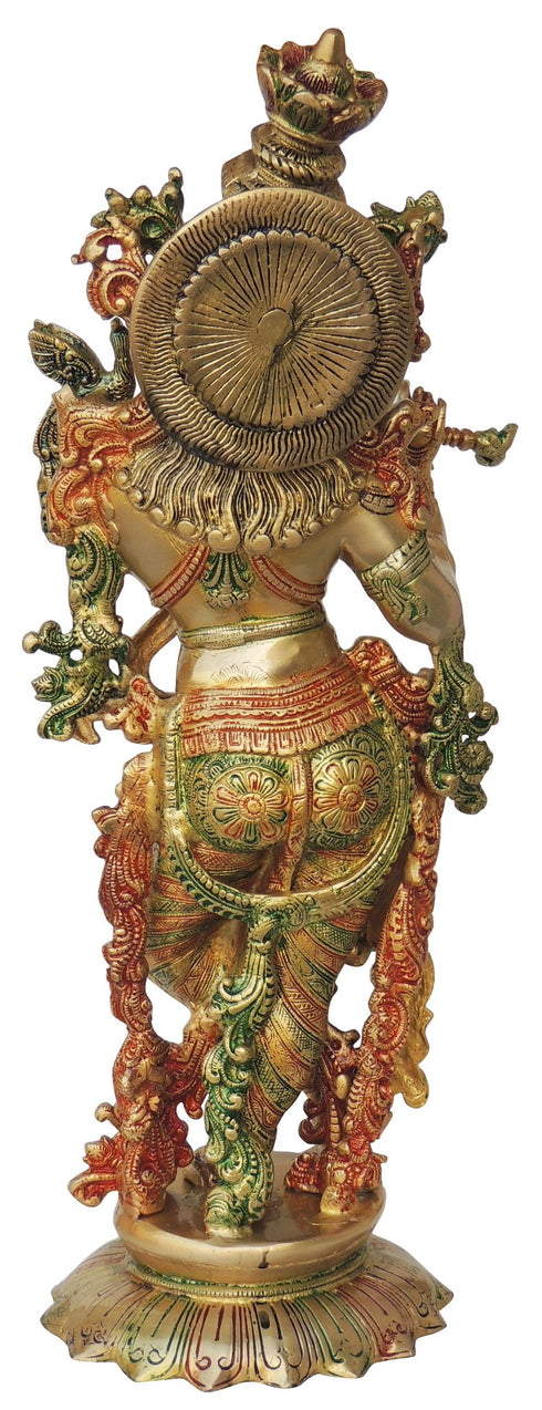 Brass Krishna Statue 14.2Kg