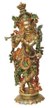 Brass Krishna Statue 14.2Kg