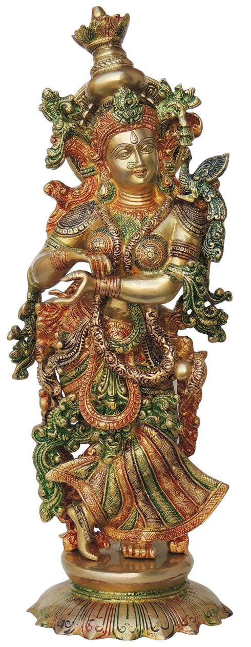 Brass Radha Statue 14.34Kg