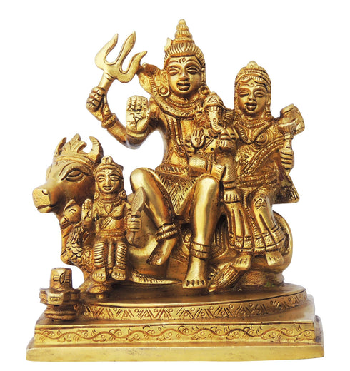 Brass Shiv Parivar God Idol Statue | Shiv Family idol 2Kg