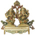 Brass Laxmi Ganesh Base God Idol Statue 2.64Kg