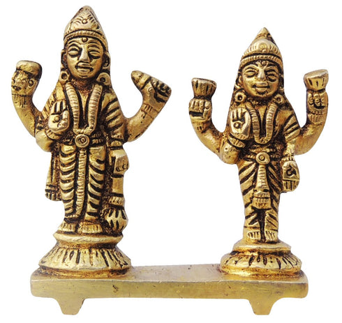 Brass Vishnu Laxmi Ji Statue 0.15Kg