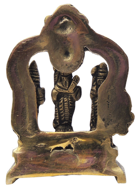 Brass Ram Darbar God Idol Statue 0.38Kg