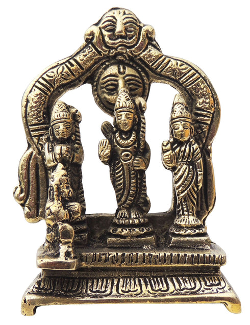 Brass Ram Darbar God Idol Statue 0.38Kg