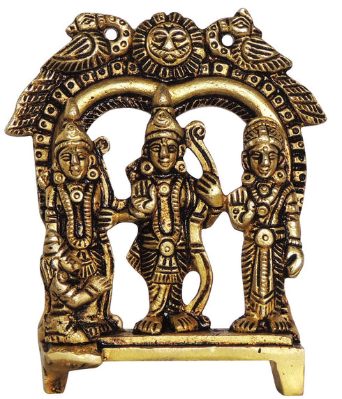 Brass Ram Darbar God Idol Statue 0.28Kg