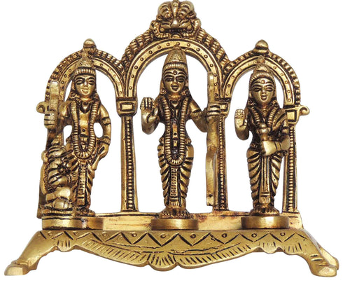Brass Ram Darbar God Idol Statue 0.6Kg