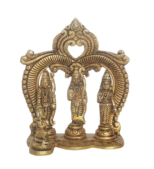 Brass Ram Darbar God Idol Statue 0.66Kg