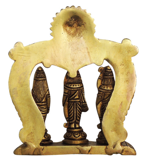 Brass Ram Darbar God Idol Statue 0.68Kg