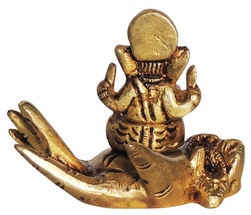 Brass Ganesh Ji God Idol Statue 0.18Kg