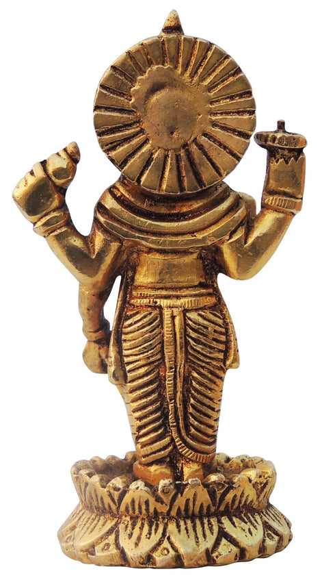 Brass Vishnu Ji God Idol Statue 0.3Kg