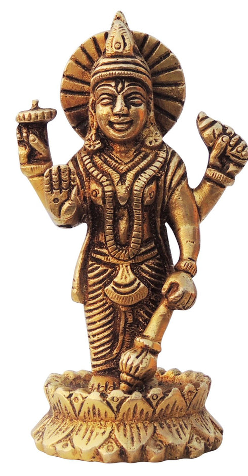 Brass Vishnu Ji God Idol Statue 0.3Kg