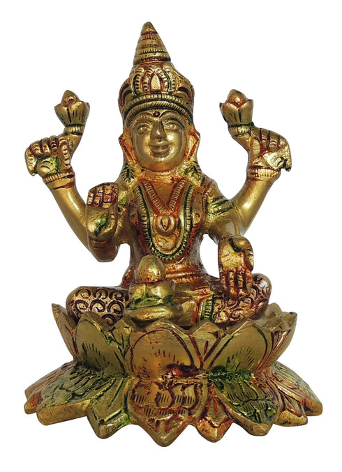 Goddess Brass Laxmi idol 0.9 Kg