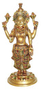 Brass Laxmi Colour Goddess Idol Statue 1.38 Kg