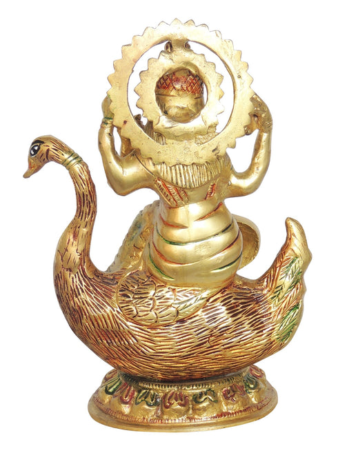 Brass Saraswati Idol Statue 1.8 Kg