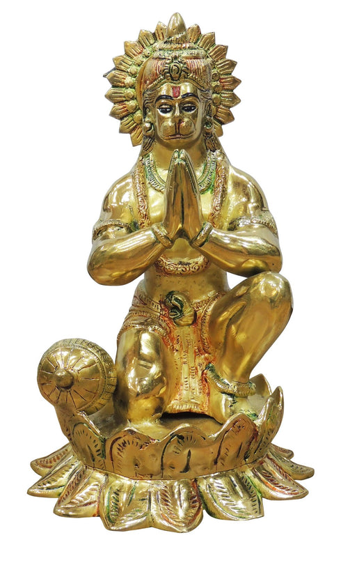 Brass Hanuman Ji Statue Idol 9.9 Kg