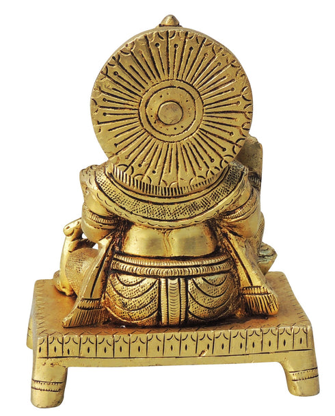 Brass Kuber Ji God Idol Statue 1.52Kg