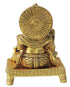 Brass Kuber Ji God Idol Statue 1.52Kg