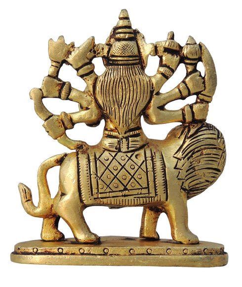 Brass Goddess Durga Idol Statue 0.36Kg