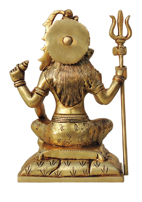 Brass Shiv Ji God Idol Statue 2.66Kg
