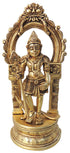 Brass Murugan God Idol Statue 2.94Kg
