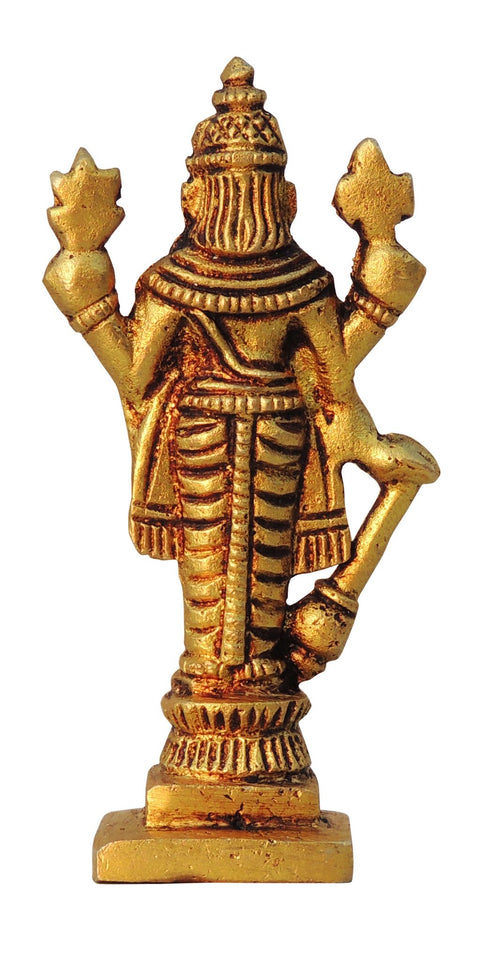 Brass Vishnu Ji Idol Statue 0.07Kg
