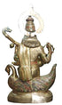Brass Saraswati Ji Idol Statue 28.5Kg