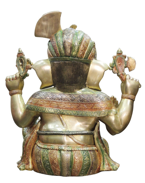 Brass Ganesh Ji Statue Idol 27Kg