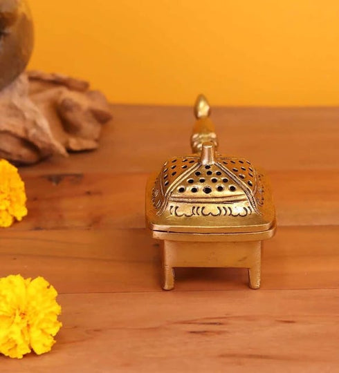 Brass Bakhoor Loban Dan Smoke Burner 0.52Kg