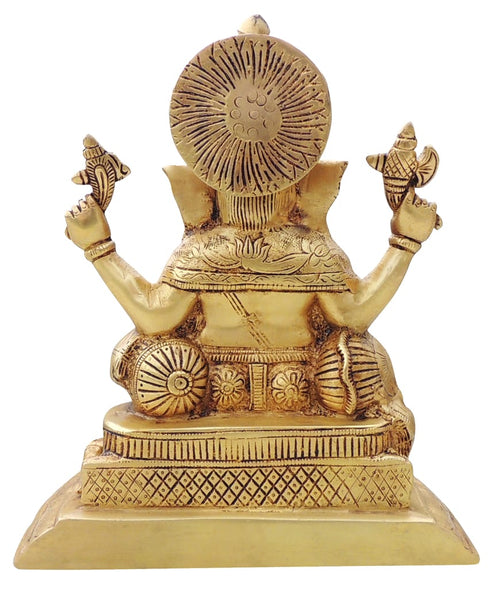 Brass Showpiece Ganesh Ji God Idol 5.3 Kg