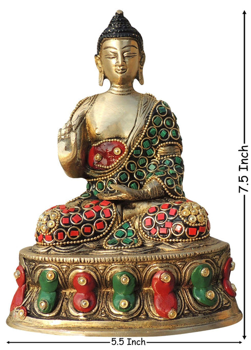 Brass Showpiece Buddha Ji God 1.3Kg
