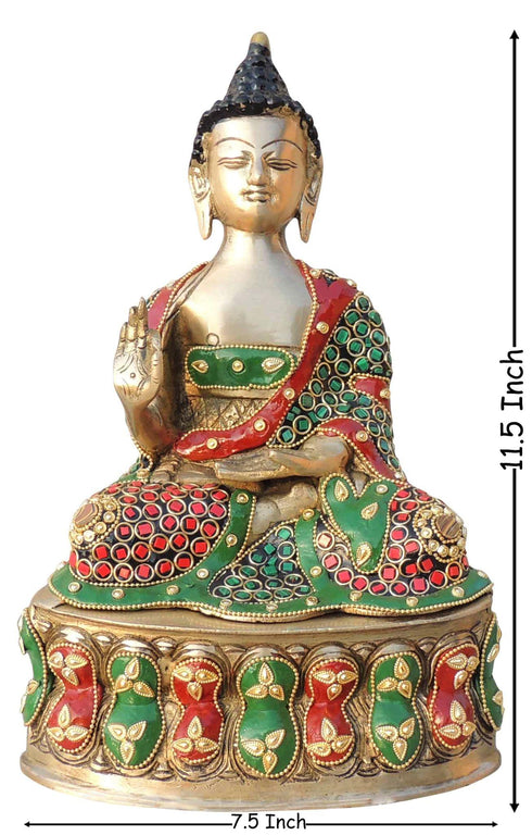 Brass Showpiece Buddha Ji God 2.84Kg