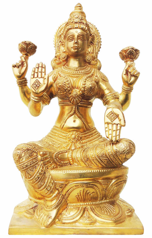Brass Laxmi Ji Statue 4.36Kg