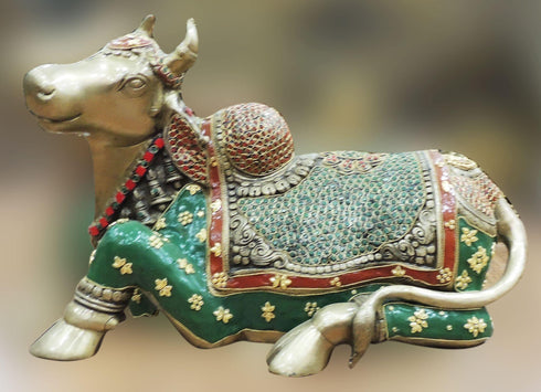 Brass Nandi Idol Statue 18Kg