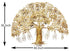 Brass Wall Hanging Showpiece Tree Statue 20.6 Kg