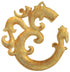 Brass Wall Hanging Om With Peacock Statue 2.57Kg