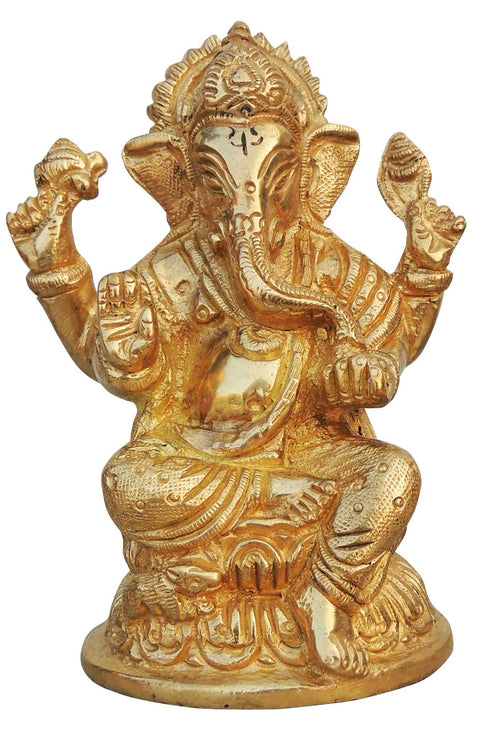 Brass Ganesh Ji Statue 0.62Kg