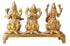 Brass Lakshmi Ganesh Saraswati Statue 0.61Kg