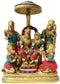 Brass Ram Darbar Stone God Idol Statue 11.62Kg