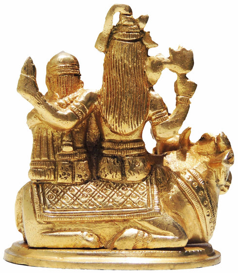 Brass Shiv Parivar Idol Statue 0.666Kg