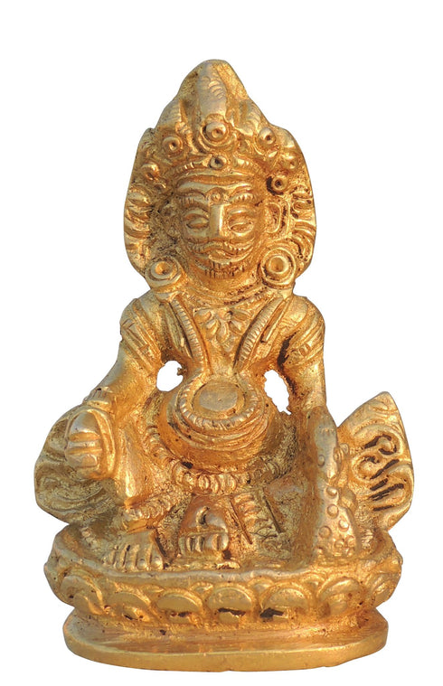 Brass Kuber Maharaja Statue 0.22Kg