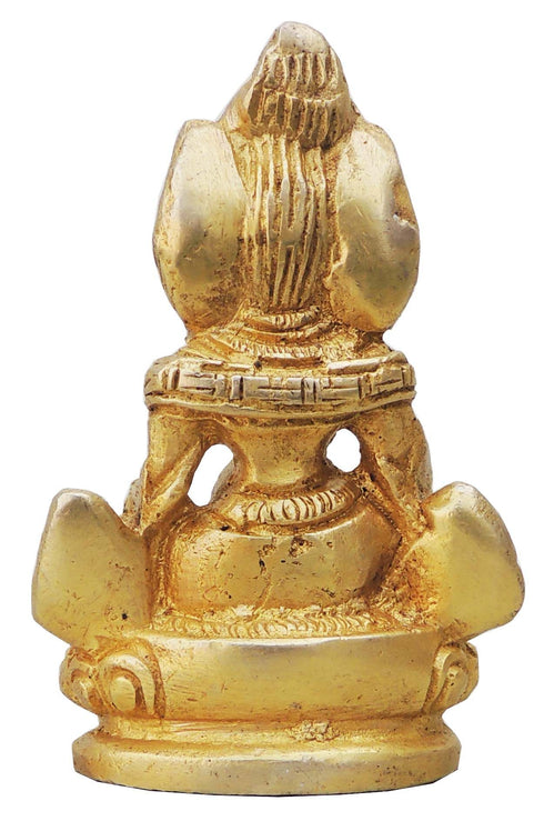Brass Kuber Ji God Idol Statue 0.375Kg