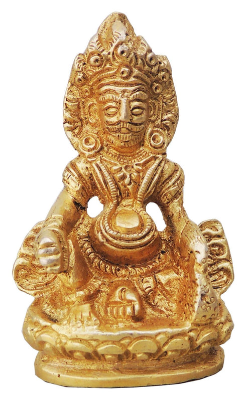 Brass Kuber Ji God Idol Statue 0.375Kg