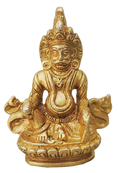 Brass Kuber Ji God Idol Statue 0.375Kg