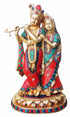 Brass Radha Krishna God Idol Statue 7.67Kg