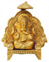 Brass Ganesh Ji With Chatri God Idol Statue 0.19Kg