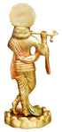 Brass Krishna Colour Statue 1.96Kg