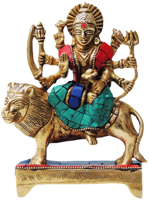Brass Goddess Durga Superfine Idol 1.172Kg