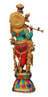Brass Krishna Stone Finish Idol 16.67Kg